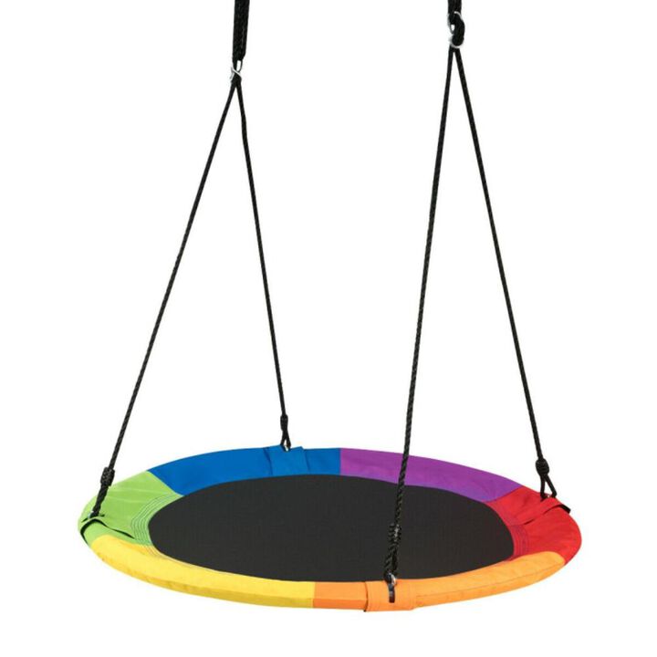 Hivvago 40 Inch Flying Saucer Tree Swing Outdoor Play for Kids