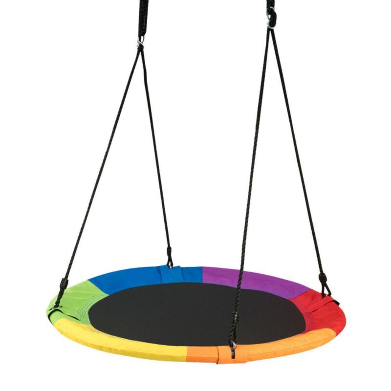 Hivvago 40 Inch Flying Saucer Tree Swing Outdoor Play for Kids