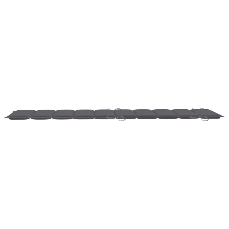 vidaXL Sun Lounger Cushion Anthracite 73.2"x22.8"x1.6"