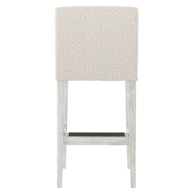 Hyde Fabric Bar Stool in White