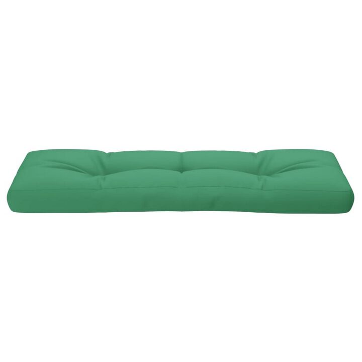 Moni Outdoor Cushion for Bench, Deep Tufted Green Fabric, 47 Inch - Benzara