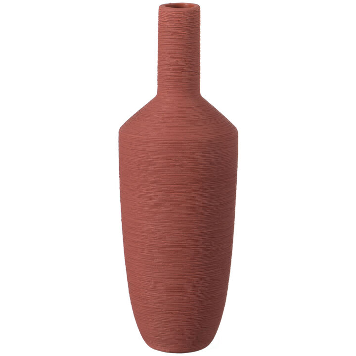 9" H Decorative Ceramic Cylinder Vase, Modern Style Centerpiece Table Vase, Blue