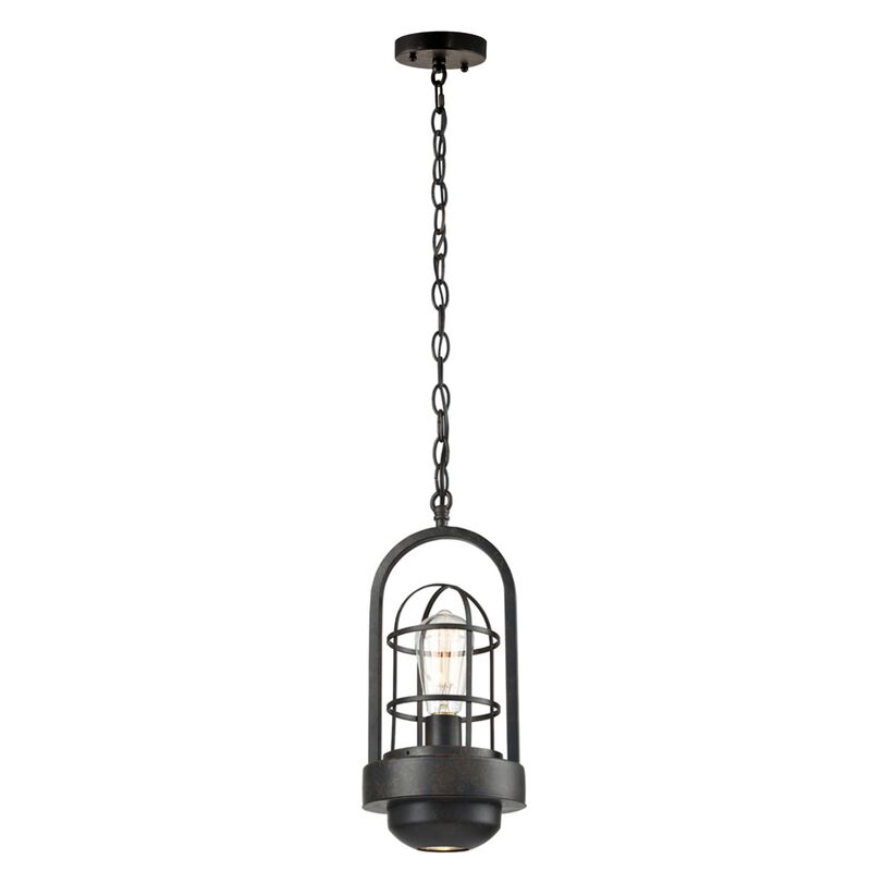 44" Black Hanging Pendant Ceiling Light Fixture