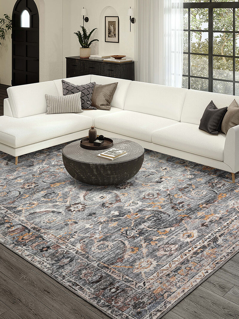 Jericho JC4 Silver 3' x 5' Rug