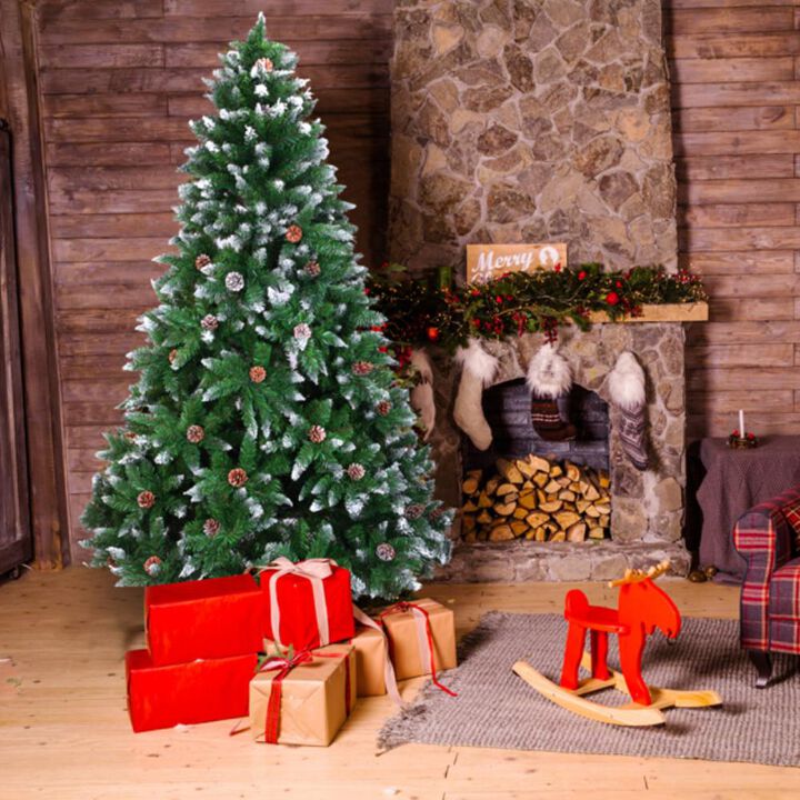Christmas Tree Branch Flocking Spray for Snowy Effect, Easy Application, and Festive Holiday Decor