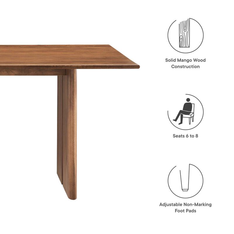 Modway - Amistad 70" Dining Table Walnut