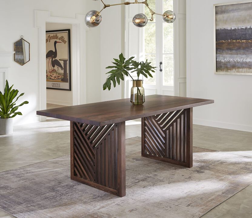 Fevano Solid Wood Rectangular Dining Table