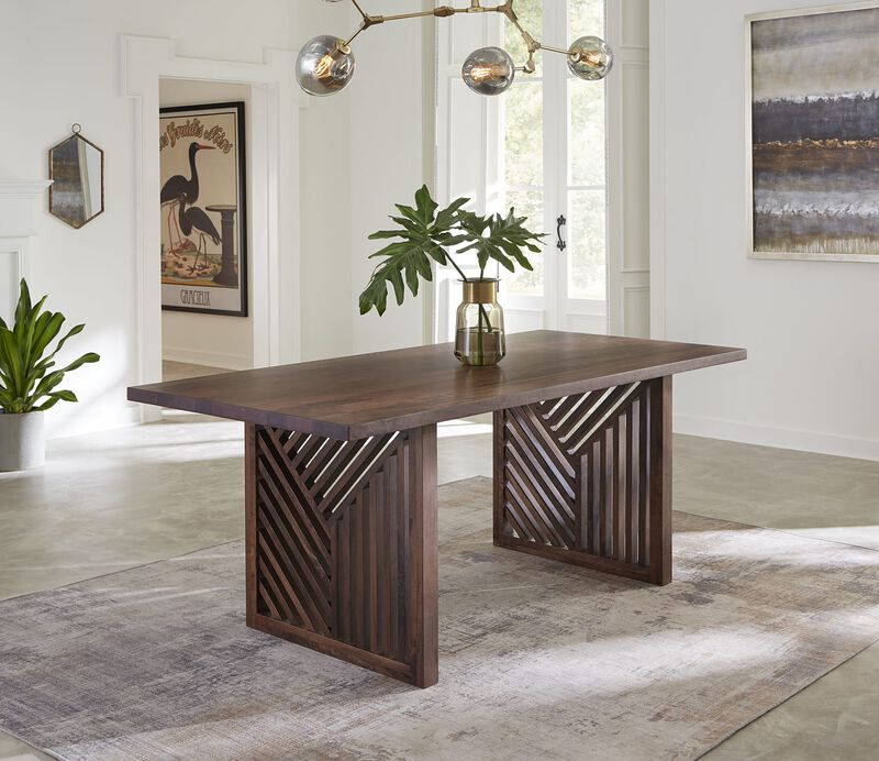 Fevano Solid Wood Rectangular Dining Table