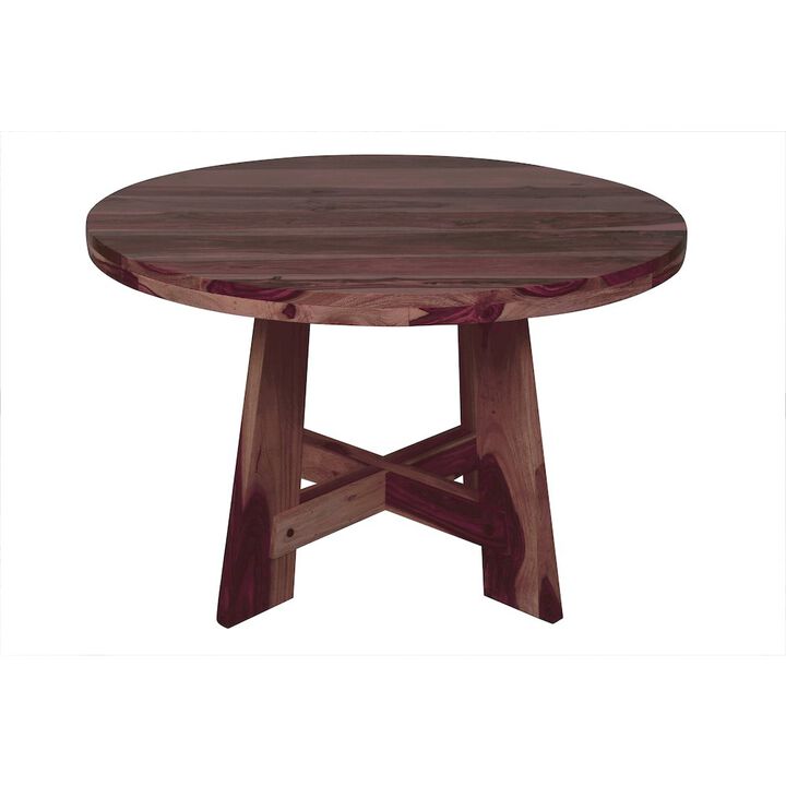 Porter Designs Kalispell Solid Sheesham Wood Dining Table, Natural