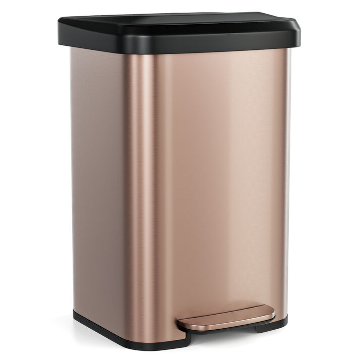 13.2 Gallon Step Trash Can with Soft Close Lid and Deodorizer Compartment 13.2 Gallon Step Trash Can with Soft Close Lid and Deodorizer Compartment