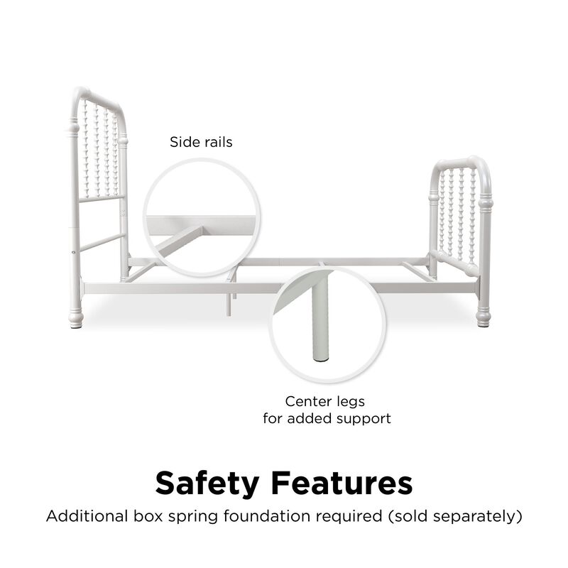 Atwater Living Krissy Full Metal Bed, White