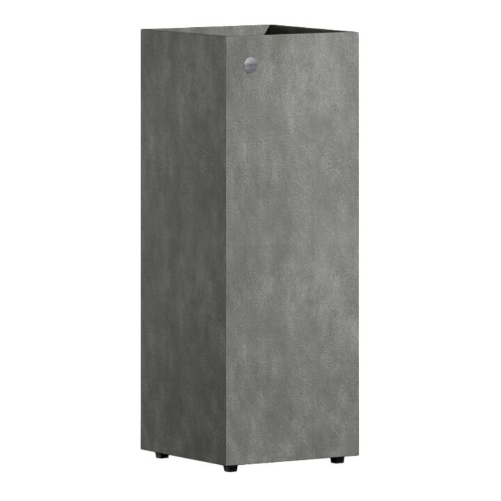 COSAPOTS Reglo Rectangular Planter – White Stone (Bone) Finish – Fiberglass Indoor/Outdoor and Weather-Resistant Large Planter (35.4" L x 11.8" W x 15.7" H Exterior, 35" L x 11.5" W Interior)