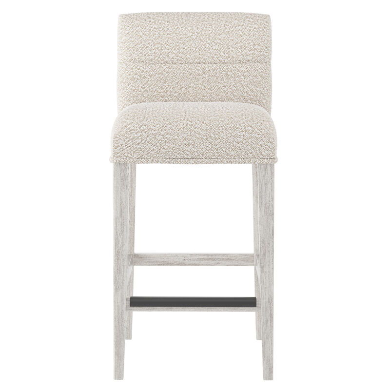 Hyde Fabric Bar Stool in White