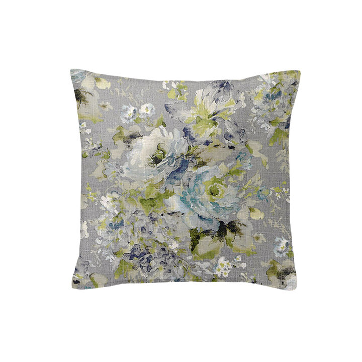 6ix Tailors Fine Linens Athena Linen Heather Gray Decorative Throw Pillows