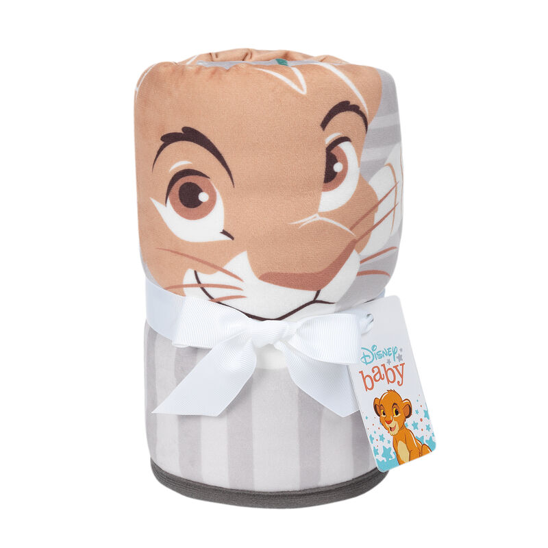 Lambs & Ivy THE LION KING Picture Perfect Baby Blanket - Beige, Green, Jungle
