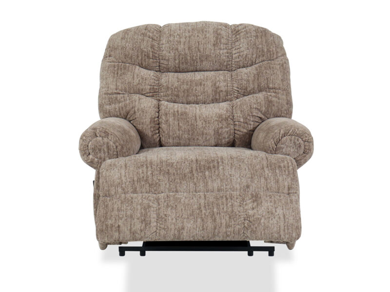 Movie Man Oversized Manual Recliner, Taupe