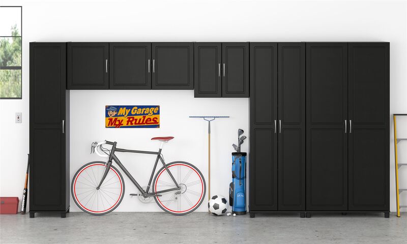Kendall 24" Utility Storage Cabinet, Black