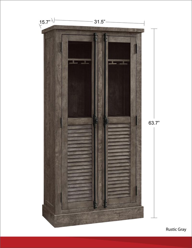 Sienna Park Beverage Cabinet, Weathered Oak