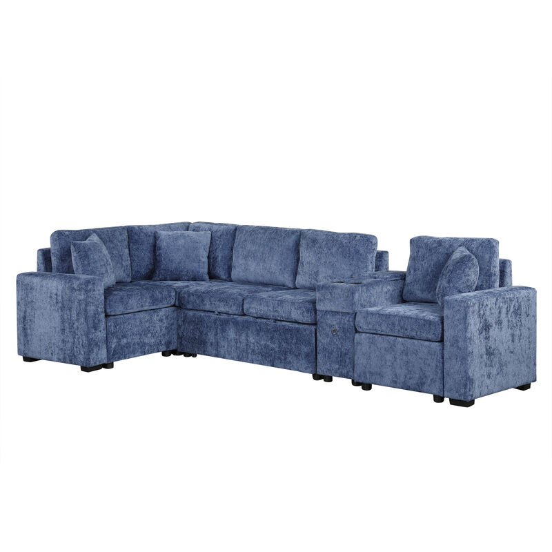 Merax L-shaped Convertible Sectional Sofa Sleeper