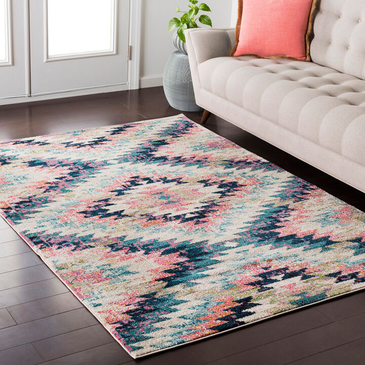 Anika ANI-1027 3'11' x 5'7' Blue Rug