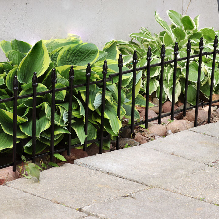 Sunnydaze Set of 5 Decorative Garden Border Fence Panels