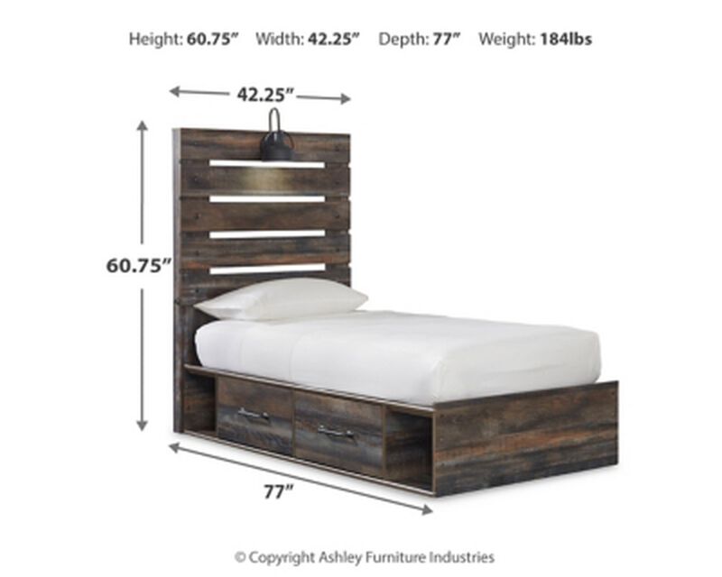 Drystan Twin Panel Bed
