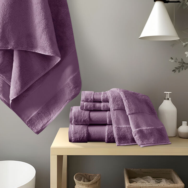 Gracie Mills Thalia 6-Piece 600gsm Turkish Cotton Bath Towel Set