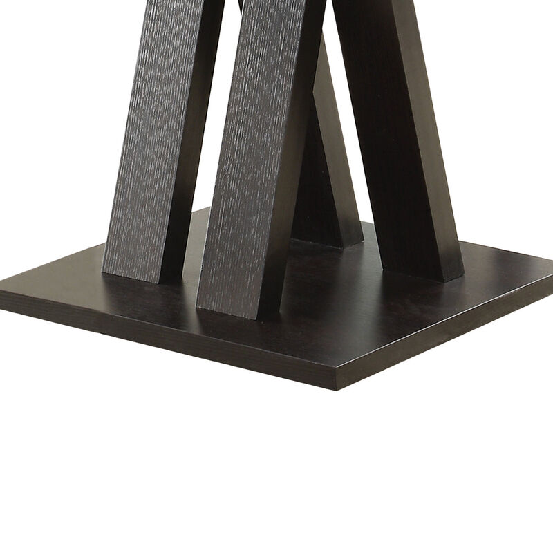 Contemporary Style Wooden Bar Table, Brown - Benzara