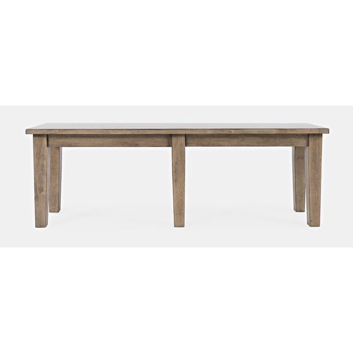 Jofran Prescott Park Modern Contemporary 52'' Solid Wood Dining Bench