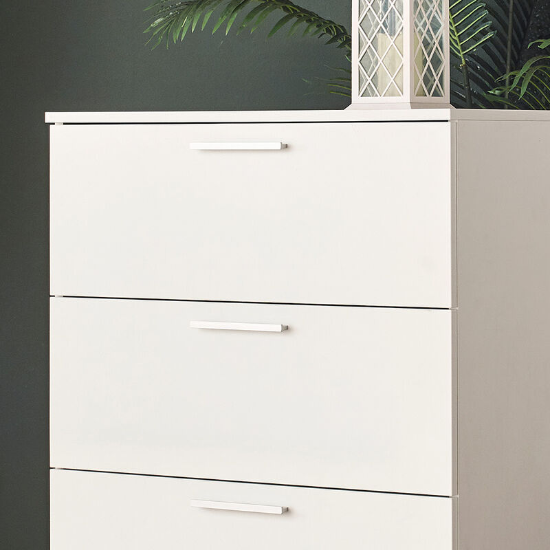 FC Design Klair Living Farmhouse Four-Drawer Jumbo Chest