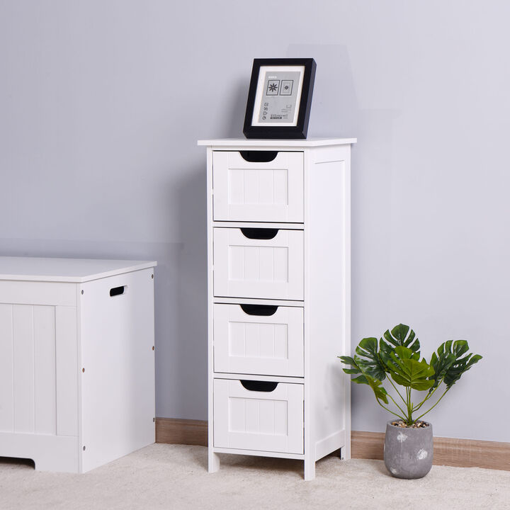 Hivvago 4 Drawers Free Standing Storage Cabinet for Bedroom and Bathroom