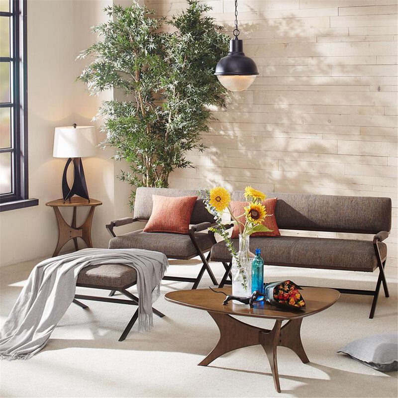 INK+IVY Blaze Accent Tables - Wood Side Table - Pecan  Mid-century Modern Style End Tables - 1 Piece Small Tables For Living Room