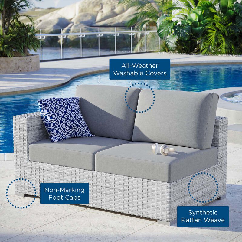 Modway - Convene Outdoor Patio Left-Arm Loveseat
