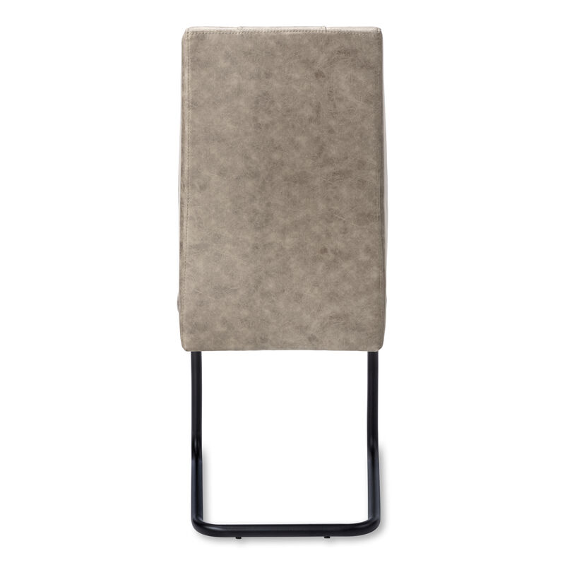 Monarch Specialties I 1114 Dining Chair, Set Of 2, Side, Upholstered, Kitchen, Dining Room, Fabric, Metal, Beige, Black, Contemporary, Modern