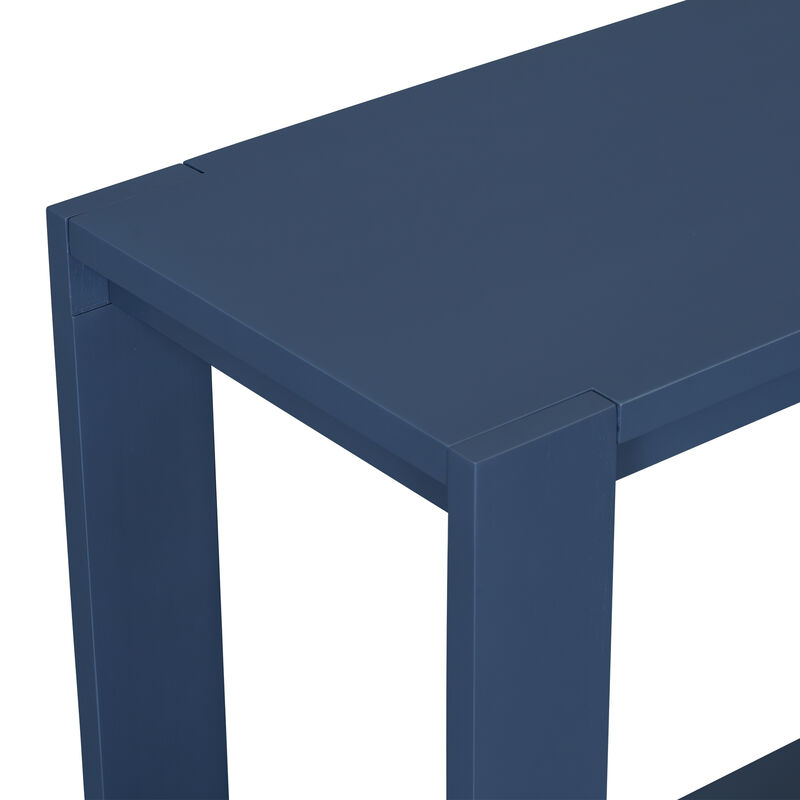 Merax Minimalist Console Table with Bottom Shelf
