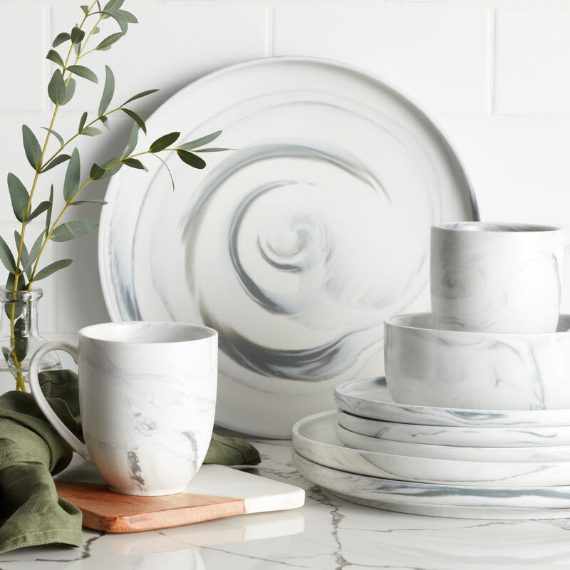 Stone Lain Brighton Porcelain 16 Piece Dinnerware Set