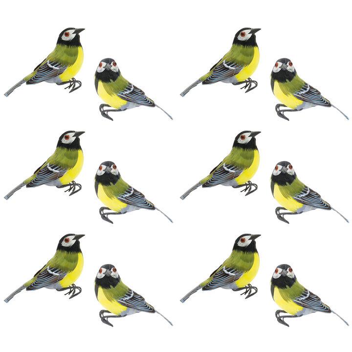 Set of 12 Bird Figurines – Decorative Garden & Home Décor for Indoor and Outdoor Spaces