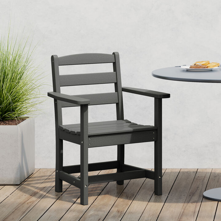 WestinTrends Outdoor HDPE Patio Classic Dining Arm Chair