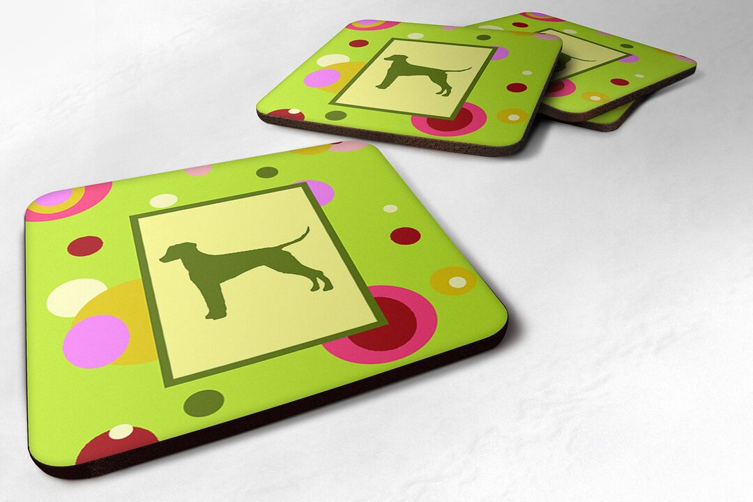 Caroline's Treasures CK1127FC Dalmatian Foam Coasters (Set of 4), 3.5 H x 3.5 W, Multicolor