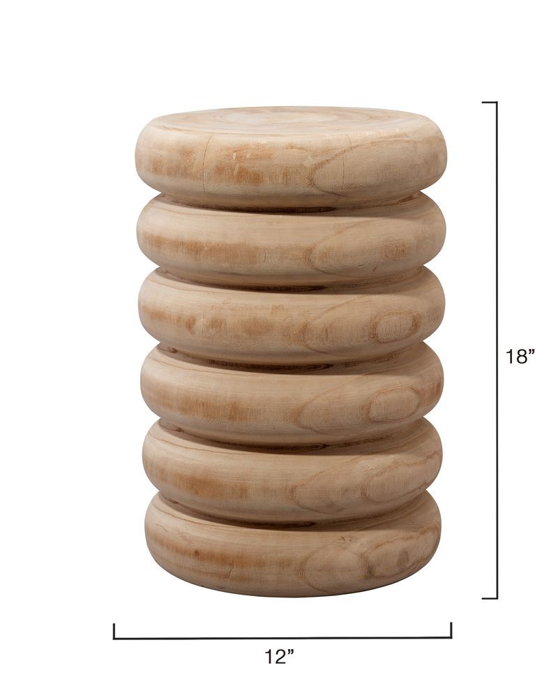 Mojave Wood Side Table