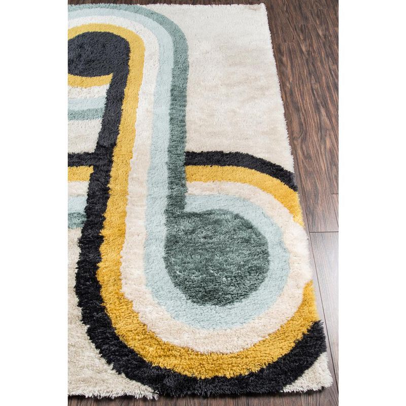 Novogratz Modern Rectangle Area Rug, Blue, 7'6 X 9'6