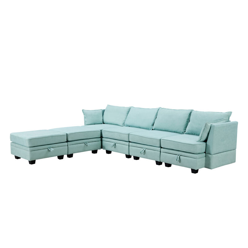 Modern Large U-Shape Modular Sectional Sofa