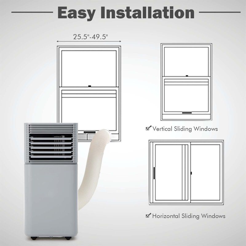 8000 BTU 3-in-1 Air Cooler with Dehumidifier and Fan Mode