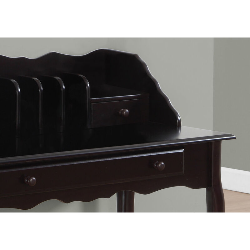 Monarch Specialties I 3100 Computer Desk, Home Office, Laptop, Storage Drawers, 36"L, Work, Wood, Brown, Traditional