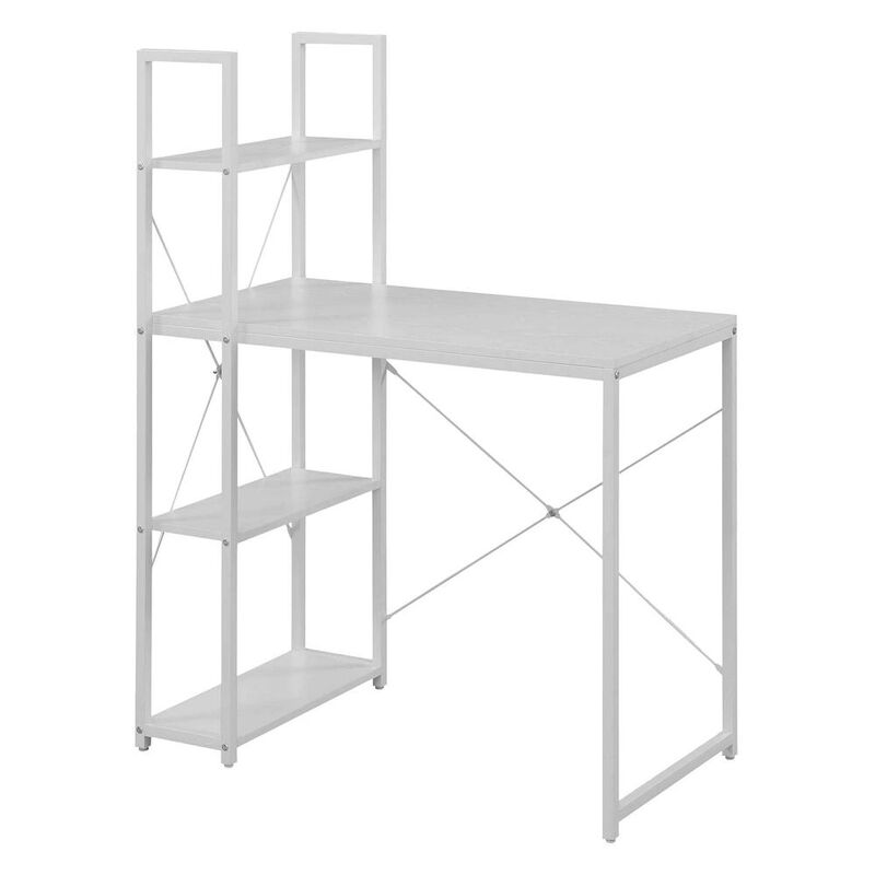 Convenience Concepts Designs2Go Office Workstation with Shelves, R4-0558