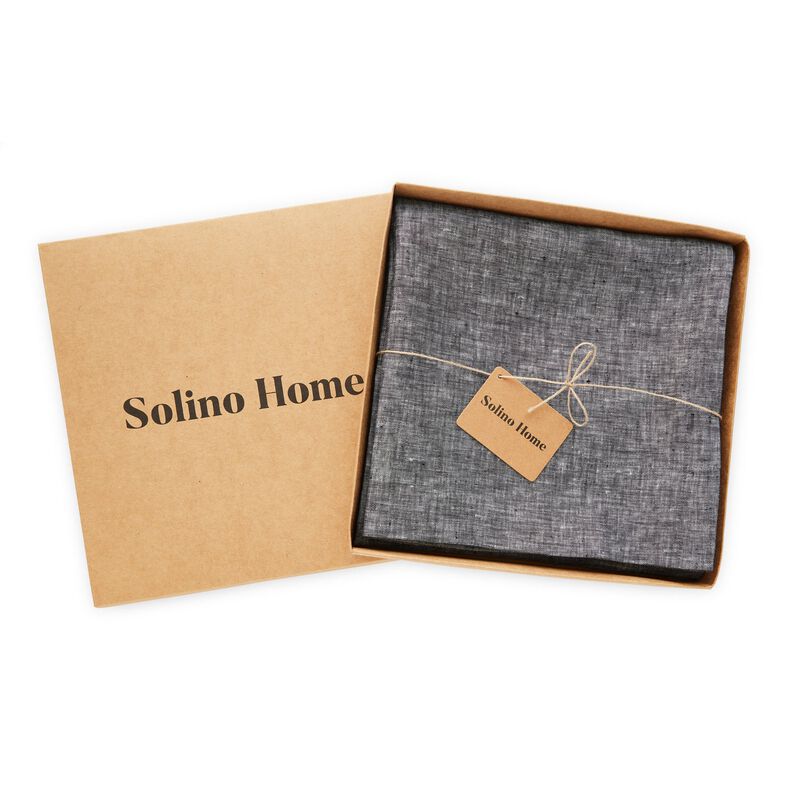Solino Home 100% Pure Linen Curtain | Linen for Thanksgiving, Christmas