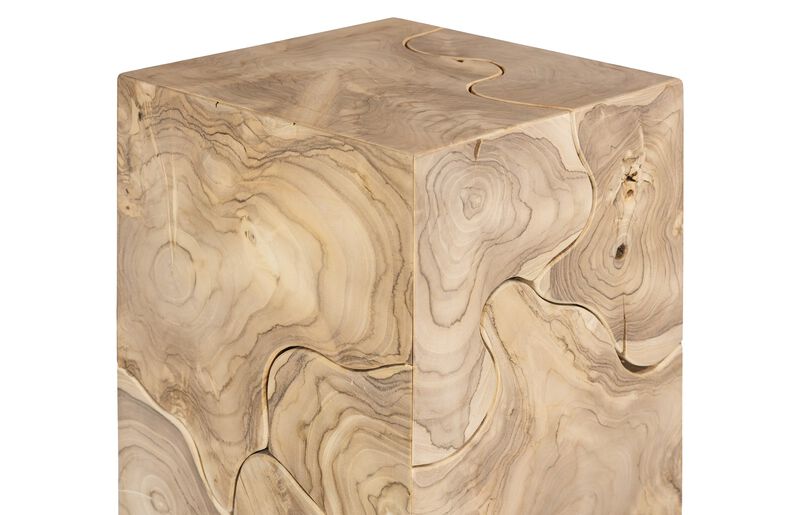 Teak Slice Large Pedestal