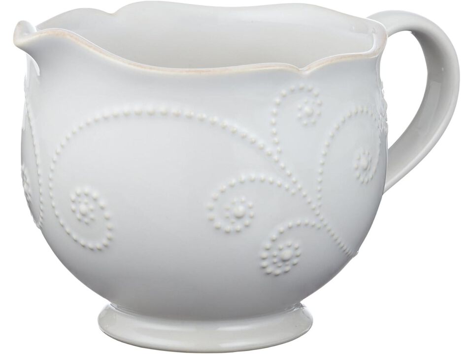Lenox French Perle Sauce Pitcher, White