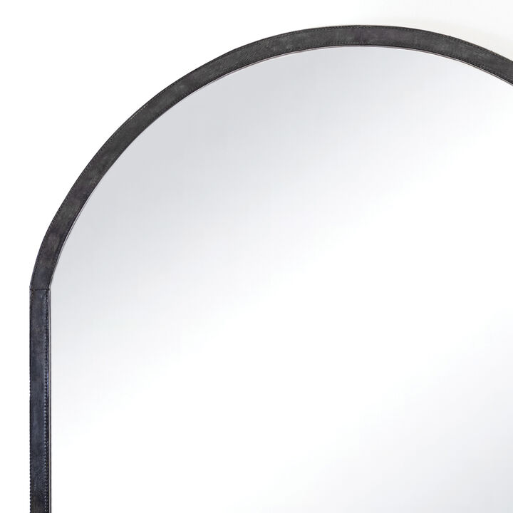 Knox Leather Mantle Mirror