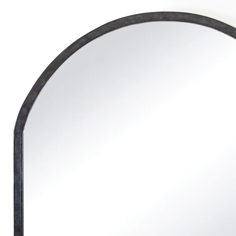 Knox Leather Mantle Mirror